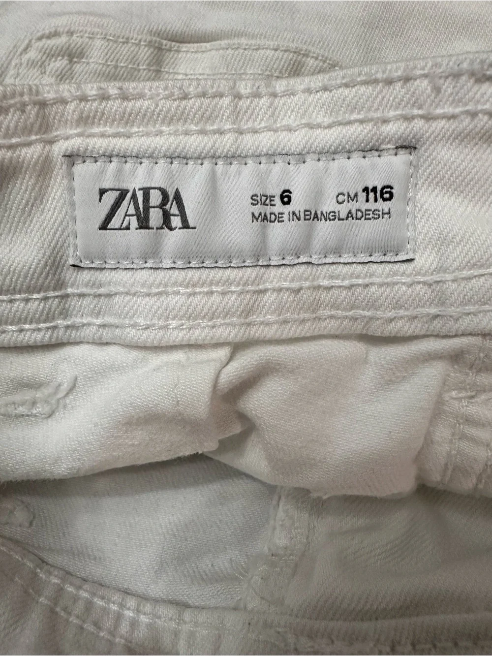 Zara Girls Burgundy Embellished Top & White Wide Leg Jeans Set SZ 6 Trendy EUC